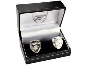Arsenal FC Silver Plated Cufflinks