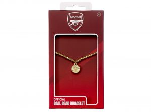 Arsenal Football Club Gold Tone Ballbead Bracelet