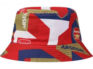 Arsenal Geo Reversible Bucket Hat Red Multi