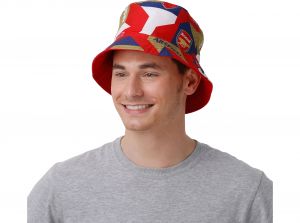 Arsenal Geo Reversible Bucket Hat Red Multi