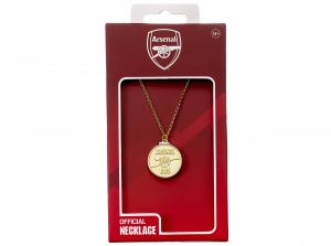 Arsenal Gold Tone Crest Necklace