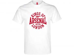 Arsenal Kings of London T Shirt Adults White