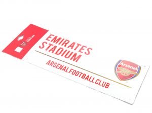 Arsenal Light Metal Street Sign