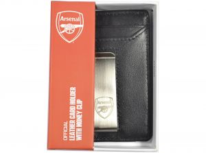 Arsenal Leather Money Clip Wallet
