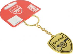 Arsenal Mono Crest Gold Keyring