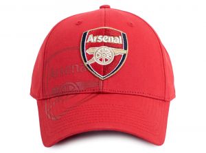 Arsenal Obsdian Crest Red Baseball Cap