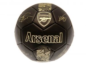 Arsenal Phantom Signature Ball Black Gold Size 5