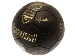 Arsenal Phantom Signature Ball Black Gold Size 5