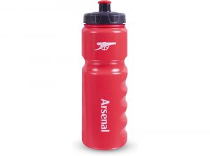 Arsenal Gunners Plastic Water Bottle 750ml Red