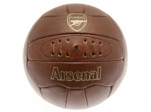 Arsenal Retro Faux Leather Ball Size 5
