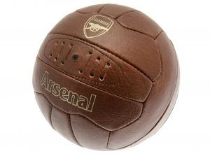Arsenal Retro Faux Leather Ball Size 5