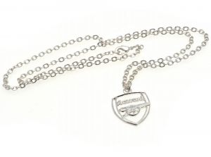 Arsenal Silver Plated Pendant and Chain