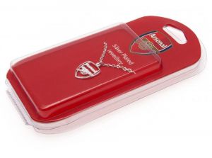 Arsenal Silver Plated Pendant and Chain