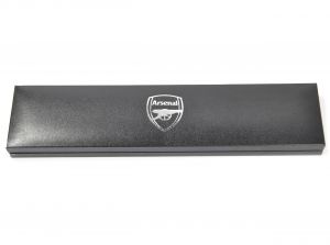 Arsenal Stainless Steel Colour Ring Leather Bracelet