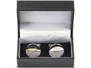 Arsenal Stainless Steel Round Cufflinks