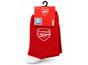 Arsenal Three Pack Socks 7 to 11 Pattern Socks Red White