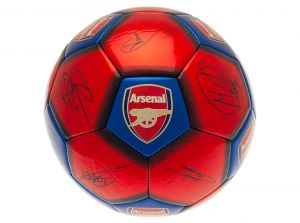 Arsenal Victory Through Harmony Signature Ball Size 5 Red Blue