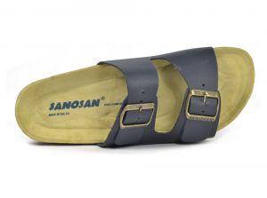 Sanosan Aston Leather Navy Mens