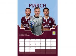 Aston Villa 2027 A3 Wall Calendar