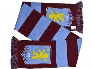 Aston Villa Bar Scarf Sky Claret