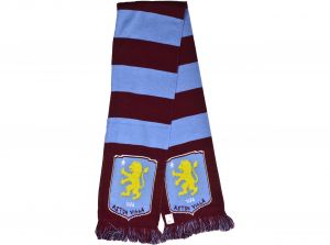 Aston Villa Bar Scarf Sky Claret