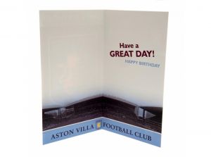 Aston Villa Crest Birthday Card