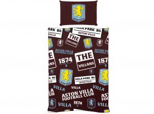 Aston Villa FC Patch Single Duvet