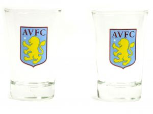 Aston Villa Two Pack Shot Glasses