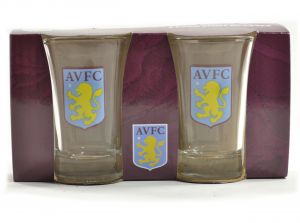 Aston Villa Two Pack Shot Glasses