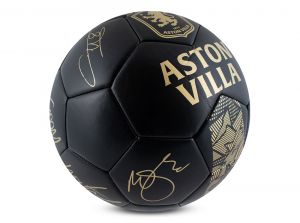 Aston Villa Phantom Black Gold Football Size 5