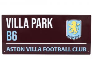 Aston Villa Villa Park B6 Dark Metal Street Sign
