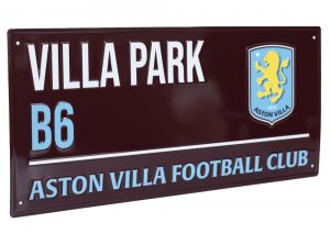 Aston Villa Villa Park B6 Dark Metal Street Sign
