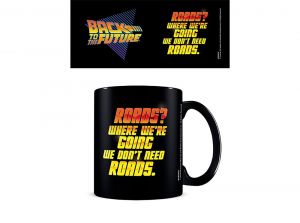 Back To The Future We Dont Need Roads Black Pod Boxed Mug