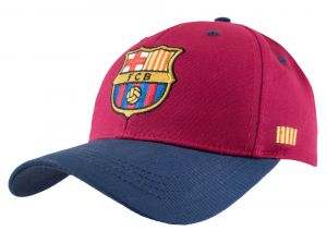 Barcelona Baseball Cap Burgundy Navy