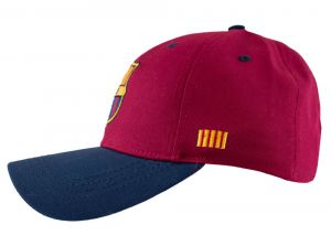 Barcelona Baseball Cap Burgundy Navy