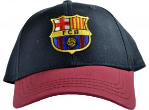 Barcelona Contrast Baseball Cap Navy Burgundy