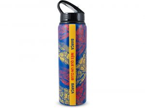 Barcelona FC Barca Premium Print Aluminium Water Bottle 750ml