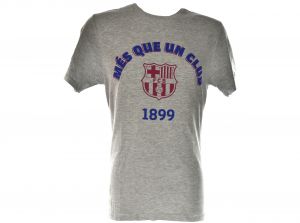 Barcelona Mes Que Un Club T Shirt Grey