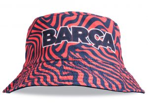 Barcelona Reversible Bucket Hat Navy Red
