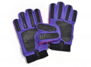 BB Sports Cotton Mesh Goal Keeper Gloves Mens Pink Purple