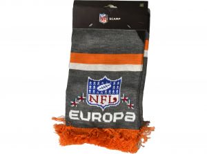 Berlin Thunder ELF Stripe Supporters Scarf Grey Orange Black Teal