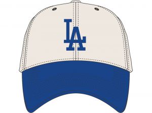 47 Brand MLB LA Dodgers Two Tone MVP Cap Natural