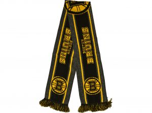 Boston Bruins Big Logo NHL Scarf Grey Black Yellow