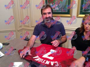 Man UTD FC Eric Cantona Framed Signed Shirt