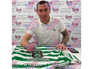 Celtic FC Scott Brown Signed Framed Football Shirt