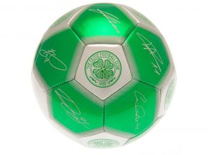 Celtic COYBIG Metalic Green Silver Signature Ball Size 5