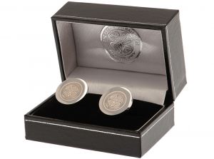 Celtic Round Stainless Steel Crest Cufflinks