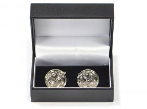 Celtic Silver Plated Crest Cufflinks