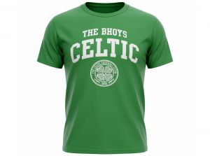 Celtic The Bhoys T Shirt Green Adults