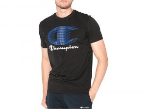 Champion Logo T Shirt Black